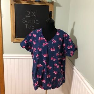 2X scrub top